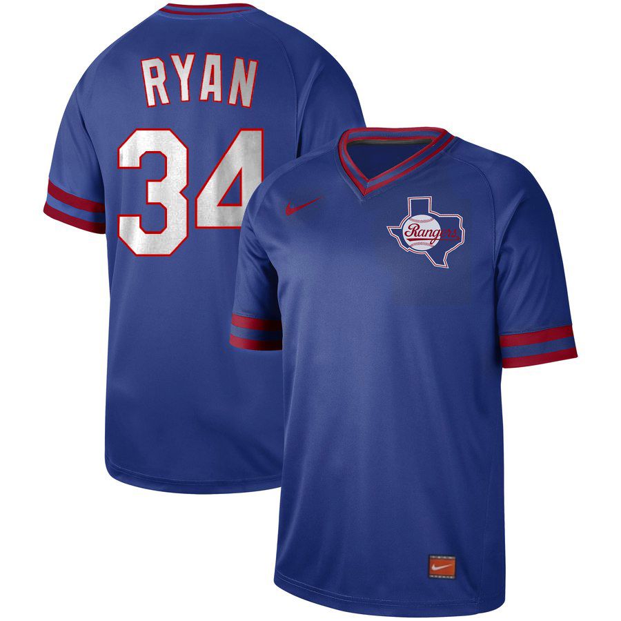 Men Texas Rangers #34 Ryan Blue Nike Cooperstown Collection Legend V-Neck MLB Jersey->cincinnati reds->MLB Jersey